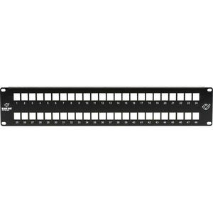 Black Box Multimedia Patch Panel - 2U, 48-Port