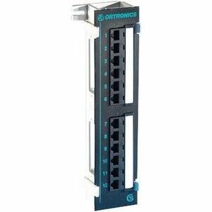 Ortronics Clarity 5E 12-port - Category 5e mini patch on 89D bracket - 10 in x 2.3 in