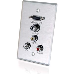 C2G 5 Socket Audio/Video Faceplate