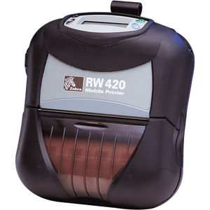 Zebra RW 420 Direct Thermal Printer - Monochrome - Portable - Receipt Print - USB - Serial - Bluetooth - Battery Included