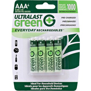 NABC Everyday Rechargeables ULGED4AAA General Purpose Battery