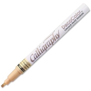 Marvy DecoColor Calligraphy Paint Marker; 4 ModelMetallic Silver (or 