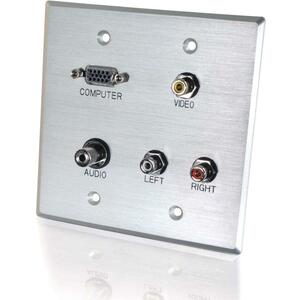 C2G Audio Video Faceplate