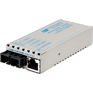 miConverter 10/100 Plus Ethernet Fiber Media Converter RJ45 SC Single-Mode 30km