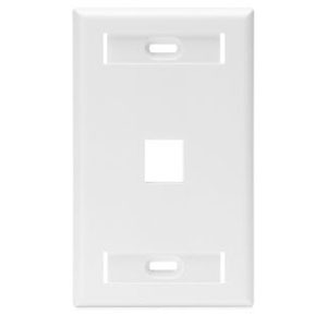 Leviton QuickPort 1 Gang 1 Socket Faceplate