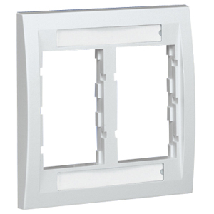 Panduit Mini-Com 2 Socket Double Gang Faceplate