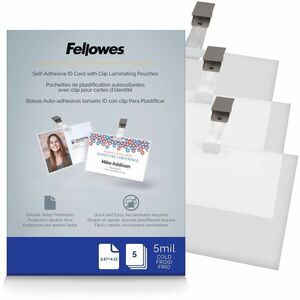 Fellowes Self-Adhesive Pouches - ID Tag, 5mil, 5 pack