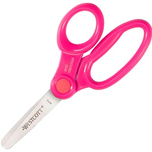 Fiskars Student Scissors - 2.75 Cutting Length - 7 Overall Length -  Straight - Stainless Steel - Pointed Tip - Assorted - 1 Each