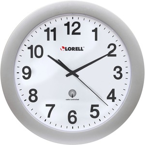 Lorell Radio Controlled Wall Clock Atomic Digital Quartz LLR60994 