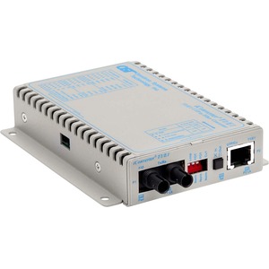 iConverter T1/E1 Fiber Media Converter RJ48 ST Single-Mode 30km Wide Temp