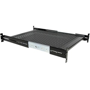 StarTech.com 2U Adjustable Mounting Depth Vented Sliding Rack Mount Shelf - 50lbs / 22.7kg