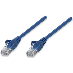 Intellinet Network Solutions Cat5e UTP Network Patch Cable, 25 ft (7.5 m), Blue