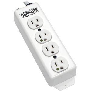 Tripp Lite by Eaton Safe-IT Medical-Grade Power Strip, UL 1363, 4 Hospital-Grade Outlets, Antimicrobial, 15 ft. (4.57 m) Cord