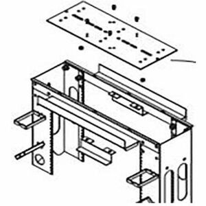 Middle Atlantic MK-LA Mounting Adapter for Cable Ladder - Black Powder Coat