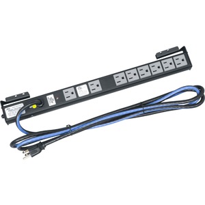 Middle Atlantic Shelf Mount Power Strip - Surge Protection - 8 Outlet, 15A