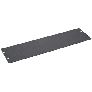 Sanus Component Series 3RU AV Rack Blank Panel - Flanged Blank Panel - Black