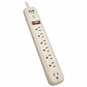 Tripp Lite Surge Protector Power Strip TL P74 R 120V Rt Angle 7 Outlet 4' Cord