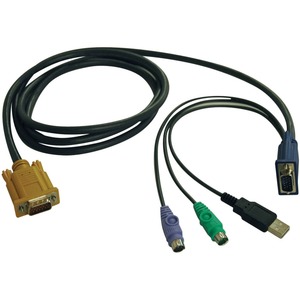 Tripp Lite KVM Combo Cable for B020-U08/U16 & B022-U16 10ft USB / PS/2 10'