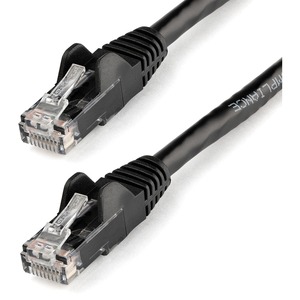 StarTech.com 25ft CAT6 Ethernet Cable - Black Snagless Gigabit - 100W PoE UTP 650MHz Category 6 Patch Cord UL Certified Wiring/TIA