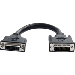 StarTech.com 6in DVI-I Dual Link Digital Analog Port Saver Extension Cable M/F