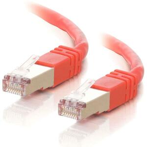 C2G-7ft Cat5e Molded Shielded (STP) Network Patch Cable - Red