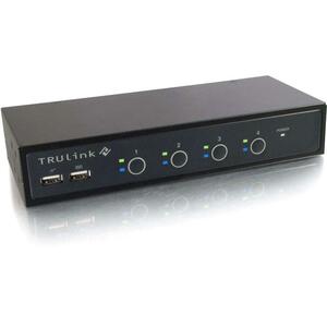 C2G TruLink 4-Port DVI and USB KVM with Audio