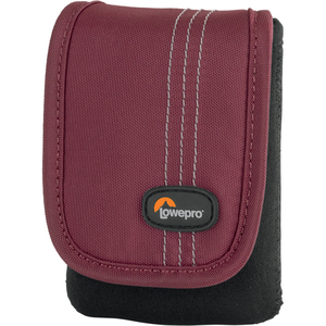 Lowepro Dublin 10 Carrying Case (Pouch) Camera, Camcorder, Accessories - Bordeaux Red, Black