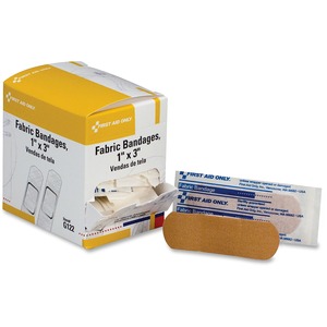 First Aid Fabric Bandages, Refills, 1x3 , 100/BX