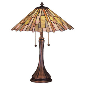 Meyda Tiffany 23"H Jadestone Delta Table Lamp
