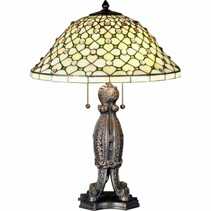 Meyda Tiffany 24"H Diamond & Jewel Table Lamp