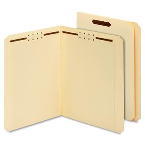 Folder w/2Fastners,11pt, 3/4 Exp, Strt Cut,Ltr,50/BX,MLA