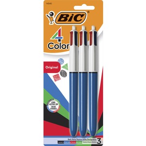 Bic Ball Pen, Classic, 4 Color, Medium (1.0 mm)