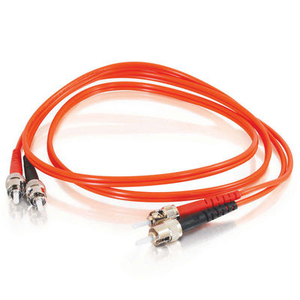 C2G-4m ST-ST 62.5/125 OM1 Duplex Multimode PVC Fiber Optic Cable - Orange