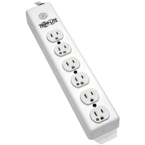 Tripp Lite Safe-IT Medical-Grade Power Strip UL 1363 6x Hospital-Grade Outlets Antimicrobial 6 ft. Cord