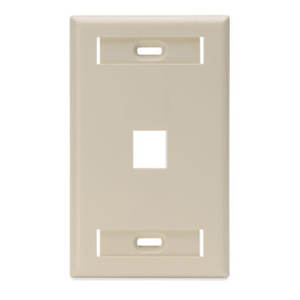 Leviton QuickPort 42080-1IS Single Gang Faceplate