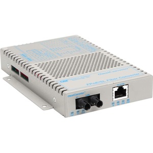 OmniConverter SL 10/100 PoE Ethernet Fiber Media Converter Switch RJ45 ST Multimode 5km