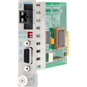 iConverter RS-232 Serial Single-Fiber Media Converter DB-9 SC Single-Mode BiDi 20km Module