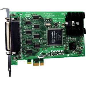 Brainboxes 8 Port RS232 PCI Express Serial Card 9 Pin Connectors