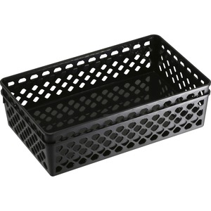 Realspace Plastic Weave Bin Large Size Black - Office Depot