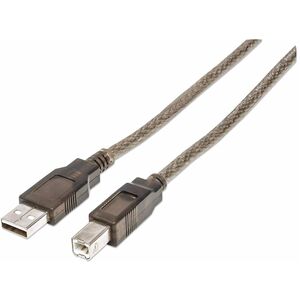 Manhattan Hi-Speed A Male/B Male USB Active Cable, 36'