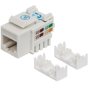 Intellinet Network Solutions Cat6 Keystone Jack, UTP, Punch-Down, White