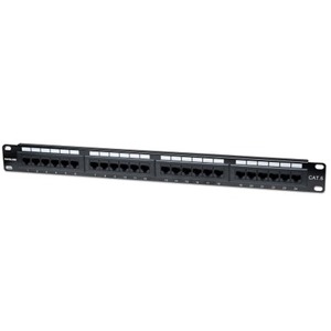 Intellinet Network Solutions 24-Port Rackmount Cat6 UTP 110/Krone Patch Panel, 1U