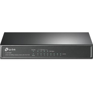 TP-LINK TL-SF1008P - 8-Port Fast Ethernet 10/100Mbps PoE Switch - Limited Lifetime Protection