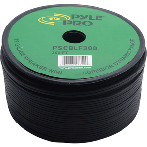 Pyle 300Ft 12 AWG Spool Speaker Cable With Rubber Jacket