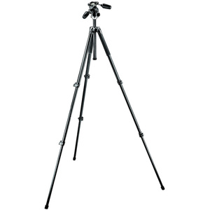 Manfrotto 294 Aluminum Kit, Tripod 3 sections with 3 Way Head QR