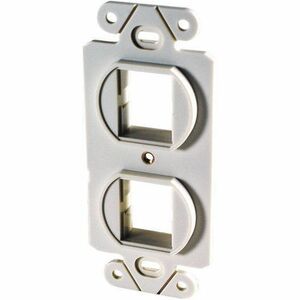 Ortronics TracJack 106-Type Frame, Two-Port, White