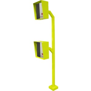 Talkaphone ETP-GP-D Mounting Pedestal for Emergency Phone, Access Control Device, Call Station, Mounting Box - Safety Yellow