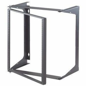 Ortronics Swing-EZ Wall Rack - Black - 25.00 in D
