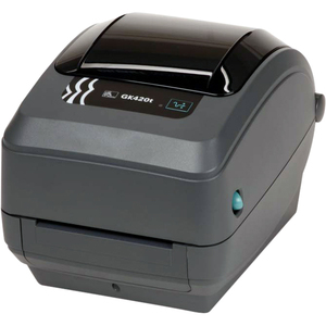 Zebra GK420t Desktop Direct Thermal/Thermal Transfer Printer - Monochrome - Label Print - USB - Serial - Parallel