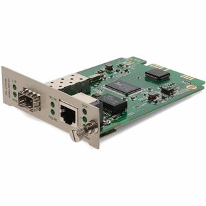 AddOn 10/100/1000Base-TX(RJ-45) with Open SFP Slot Media Converter Card for our rack or Standalone Systems